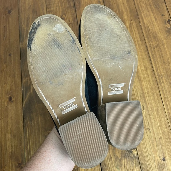 Toms Leila black suede mules size 8 - Picture 8 of 8